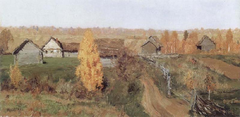 Isaac Levitan Golden Autumn,in the Village France oil painting art
